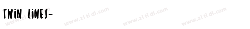 Twin Lines字体转换